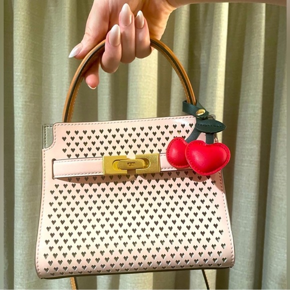 Accessories - 5/$25 Red Cherries Leather Bag Charm